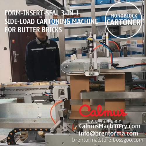 Cartoning Machine Monoblock Case Packer for Packaging Butter Bricks